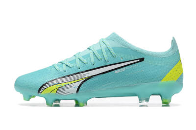 Puma Ultra Ultimate FG Firm Ground Soccer Cleats - Blue/White/Green