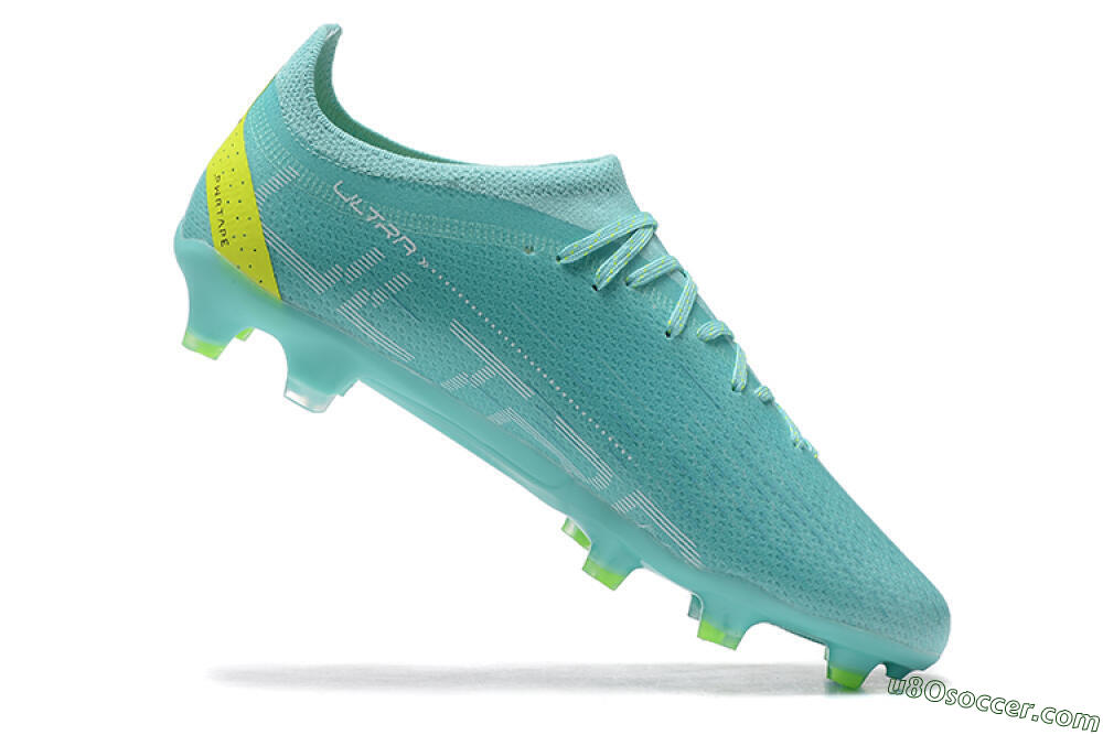Puma Ultra Ultimate FG Firm Ground Soccer Cleats - Blue/White/Green 7