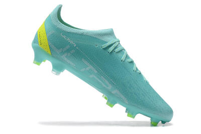 Puma Ultra Ultimate FG Firm Ground Soccer Cleats - Blue/White/Green