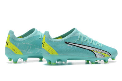 Puma Ultra Ultimate FG Firm Ground Soccer Cleats - Blue/White/Green