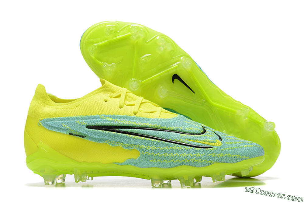 Nike Phantom GX Elite FG Firm Ground Soccer Cleats - Green/Blue/Black 1