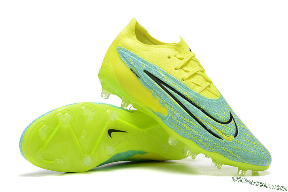 Nike Phantom GX Elite FG Firm Ground Soccer Cleats - Green/Blue/Black 4
