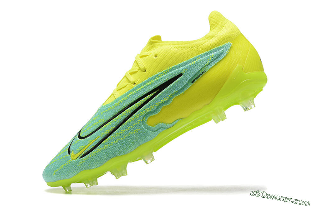 Nike Phantom GX Elite FG Firm Ground Soccer Cleats - Green/Blue/Black 8