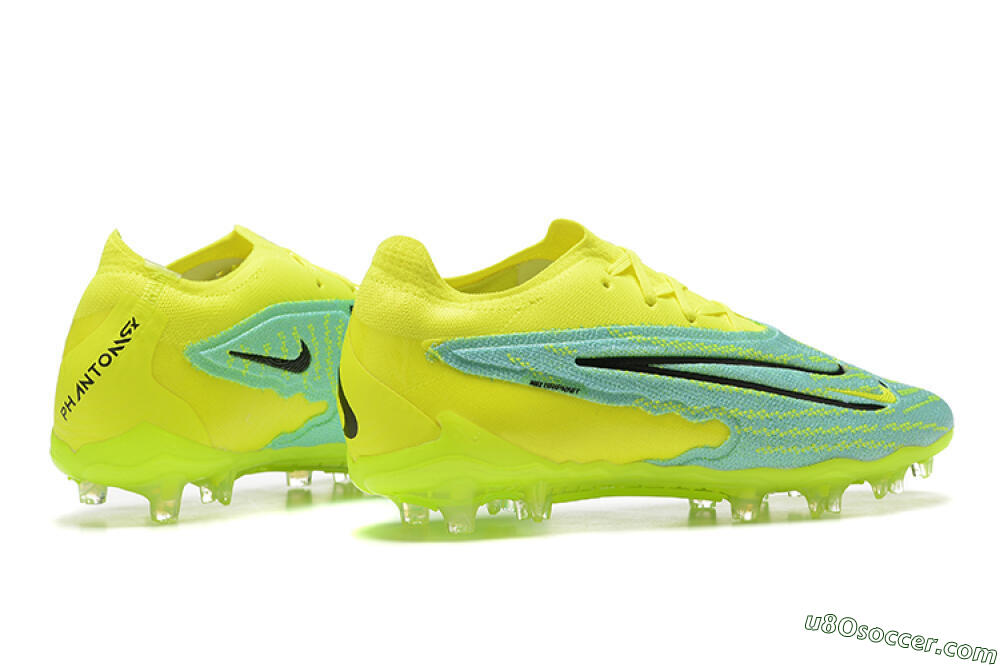 Nike Phantom GX Elite FG Firm Ground Soccer Cleats - Green/Blue/Black 9