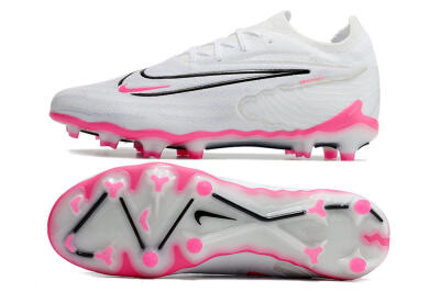 Nike Phantom GX Elite FG Firm Ground Soccer Cleats - White/Pink/Black