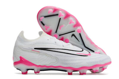 Nike Phantom GX Elite FG Firm Ground Soccer Cleats - White/Pink/Black