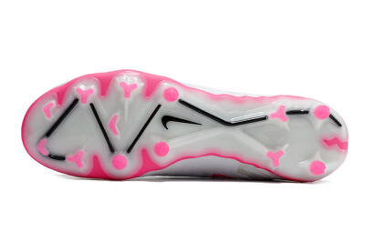 Nike Phantom GX Elite FG Firm Ground Soccer Cleats - White/Pink/Black
