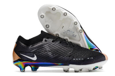 Nike Air Zoom Mercurial Vapor 15 Elite AG Artificial Grass Soccer Cleats - Black/White/Brown