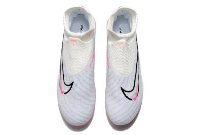 Nike Phantom GX Elite DF FG Firm Ground Soccer Cleats - White/Black/Pink