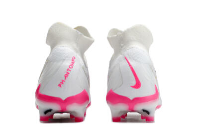 Nike Phantom GX Elite DF FG Firm Ground Soccer Cleats - White/Black/Pink