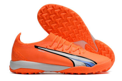 Puma Ultra Ultimate TF Artificial Turf Soccer Shoes - Orange/White/Blue