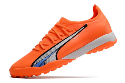 Puma Ultra Ultimate TF Artificial Turf Soccer Shoes - Orange/White/Blue