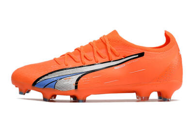 Puma Ultra Ultimate FG Firm Ground Soccer Cleats - Orange/White/Blue