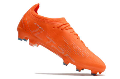 Puma Ultra Ultimate FG Firm Ground Soccer Cleats - Orange/White/Blue
