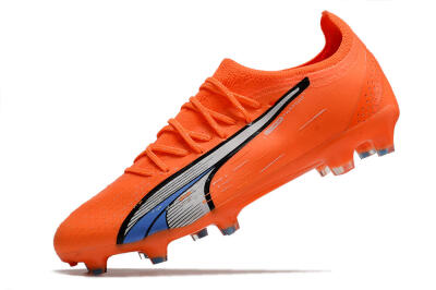 Puma Ultra Ultimate FG Firm Ground Soccer Cleats - Orange/White/Blue