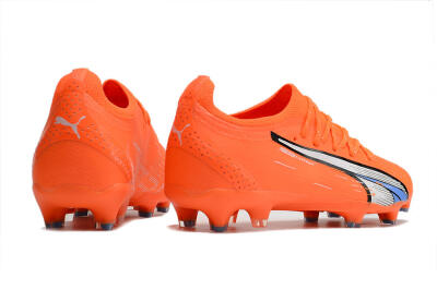 Puma Ultra Ultimate FG Firm Ground Soccer Cleats - Orange/White/Blue