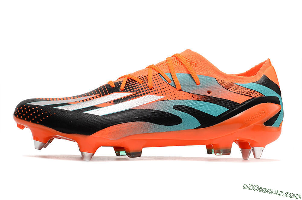 Adidas X Speedportal.1 SG Soft Ground Soccer Cleats - Orange/Black 2