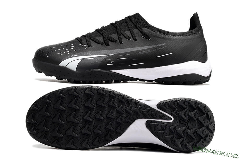 Puma Ultra Ultimate TF Artificial Turf Soccer Shoes - Black/White 0