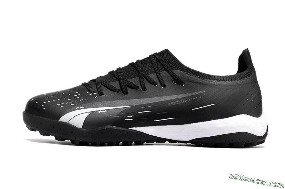 Puma Ultra Ultimate TF Artificial Turf Soccer Shoes - Black/White 2