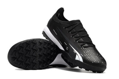 Puma Ultra Ultimate TF Artificial Turf Soccer Shoes - Black/White