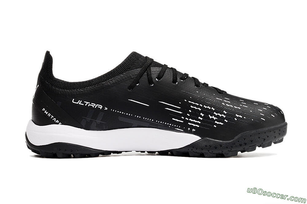 Puma Ultra Ultimate TF Artificial Turf Soccer Shoes - Black/White 4