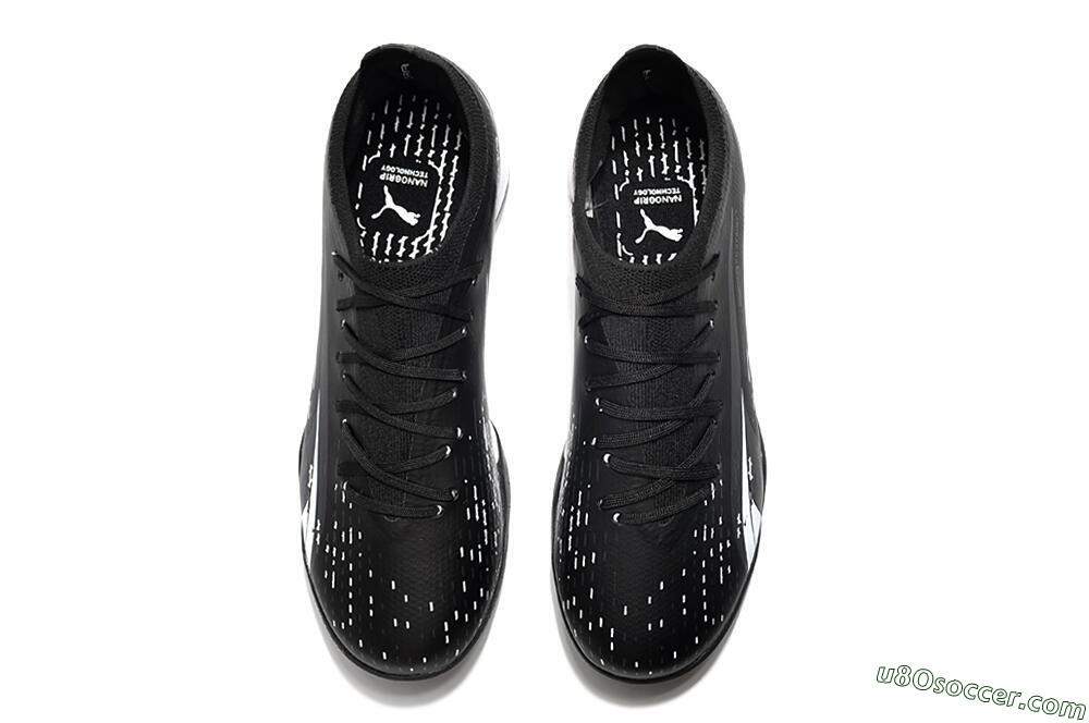 Puma Ultra Ultimate TF Artificial Turf Soccer Shoes - Black/White 5