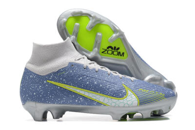 Nike Air Zoom Mercurial Superfly 9 Elite FG Firm Ground Soccer Cleats - Blue/White/Green