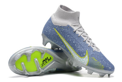 Nike Air Zoom Mercurial Superfly 9 Elite FG Firm Ground Soccer Cleats - Blue/White/Green