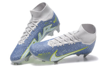 Nike Air Zoom Mercurial Superfly 9 Elite FG Firm Ground Soccer Cleats - Blue/White/Green