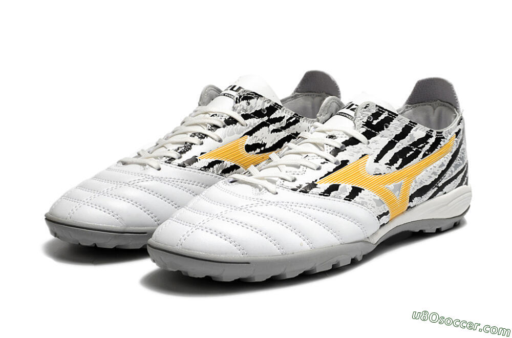 Mizuno Morelia Neo 3 Pro TF Artificial Turf Soccer Shoes - White/Camo 5