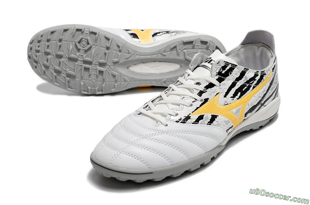 Mizuno Morelia Neo 3 Pro TF Artificial Turf Soccer Shoes - White/Camo 3
