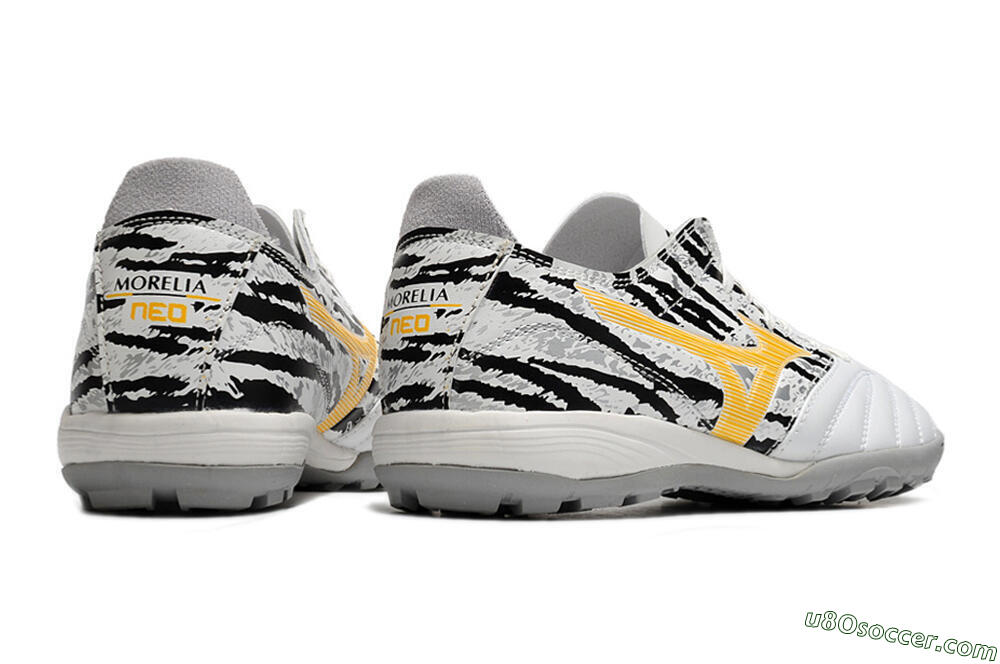 Mizuno Morelia Neo 3 Pro TF Artificial Turf Soccer Shoes - White/Camo 9