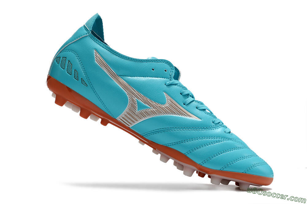 Mizuno Morelia Neo AG Artificial Grass Soccer Cleats - Blue/White 4