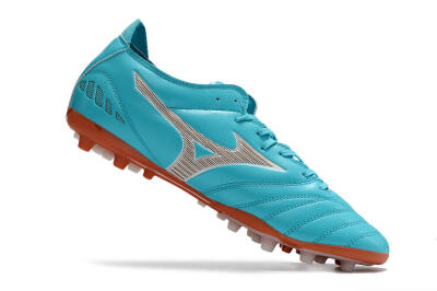 Mizuno Morelia Neo AG Artificial Grass Soccer Cleats - Blue/White