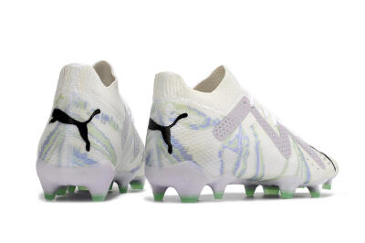 Puma Future Ultimate FG Firm Ground Soccer Cleats - White/Grey/Blue