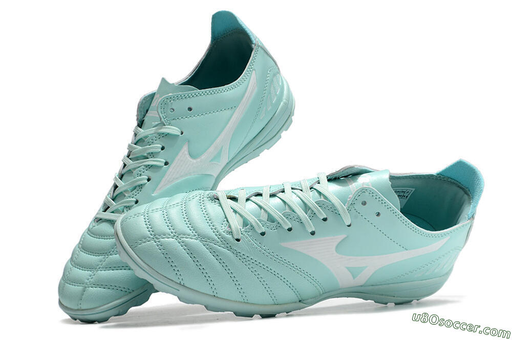 Mizuno Morelia Neo 3 Pro TF Artificial Turf Soccer Shoes - Blue/White 6