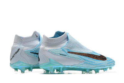 Nike Phantom GX Elite FG Firm Ground Soccer Cleats - Blue/White/Brown/Black