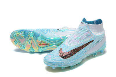Nike Phantom GX Elite FG Firm Ground Soccer Cleats - Blue/White/Brown/Black