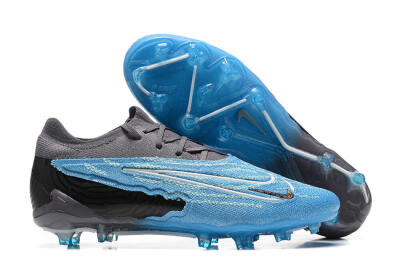 Nike Phantom GX Elite FG Firm Ground Soccer Cleats - Blue/Grey/White