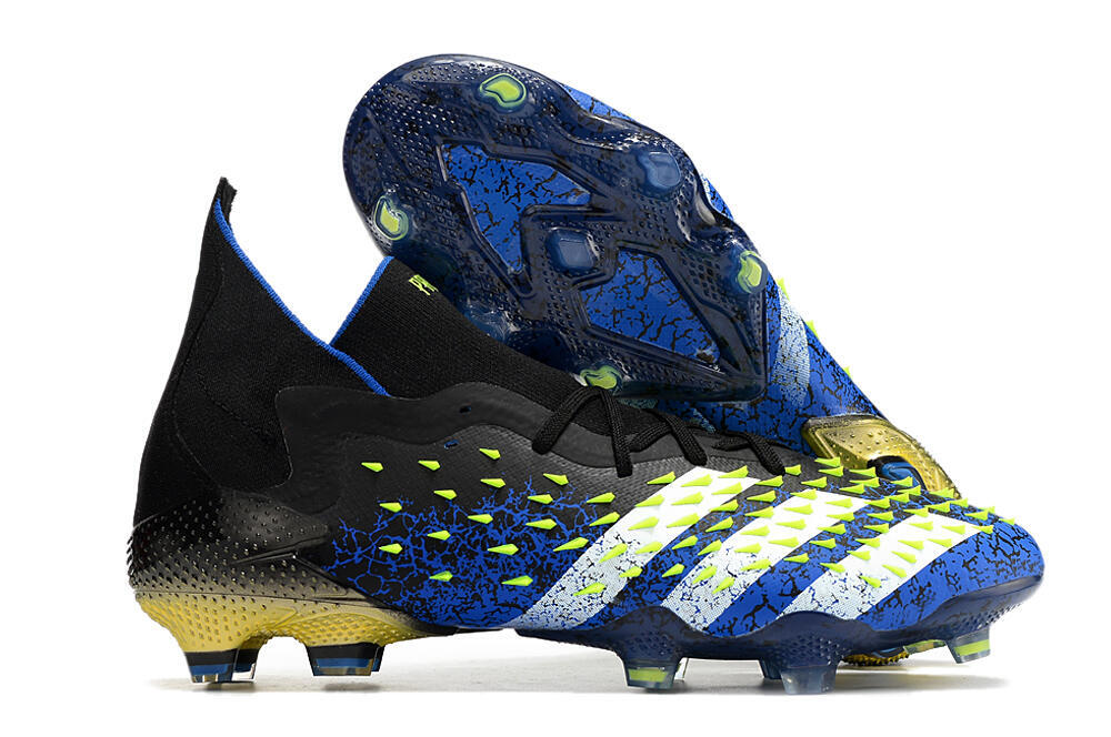 Adidas Predator Freak.1 FG Firm Ground Soccer Cleats - Black/Blue/White 1