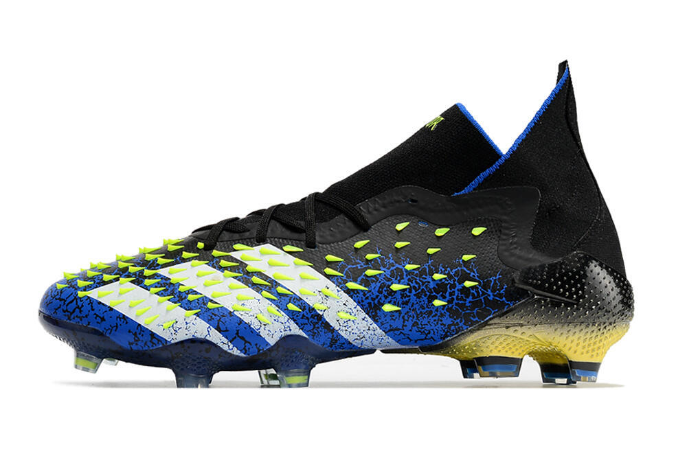 Adidas Predator Freak.1 FG Firm Ground Soccer Cleats - Black/Blue/White 2