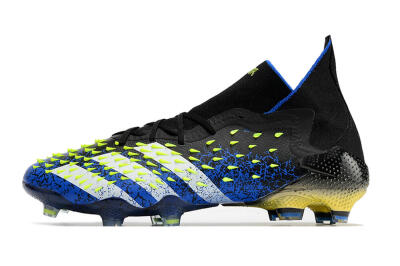 Adidas Predator Freak.1 FG Firm Ground Soccer Cleats - Black/Blue/White