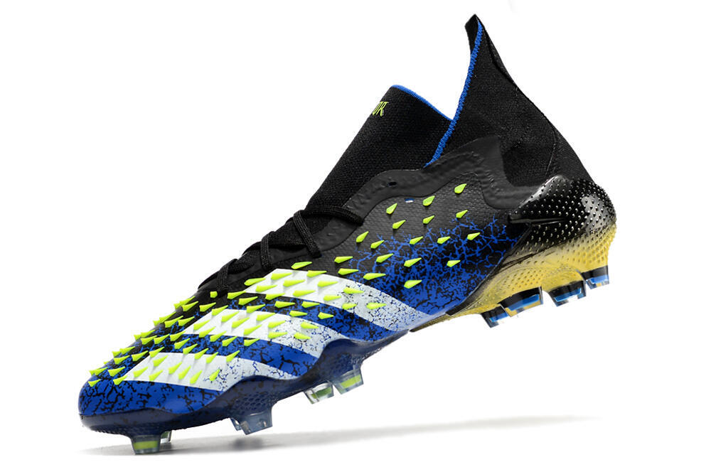 Adidas Predator Freak.1 FG Firm Ground Soccer Cleats - Black/Blue/White 5