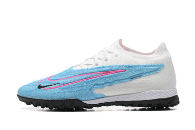 Nike Phantom GX Elite TF Artificial Turf Soccer Shoes - Blue/White/Pink