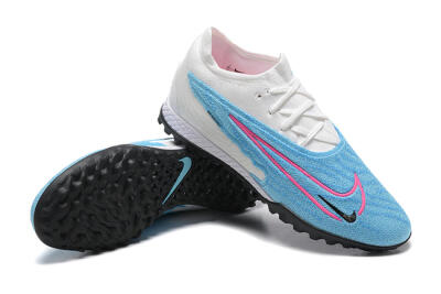 Nike Phantom GX Elite TF Artificial Turf Soccer Shoes - Blue/White/Pink
