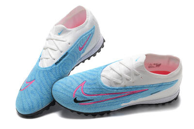 Nike Phantom GX Elite TF Artificial Turf Soccer Shoes - Blue/White/Pink