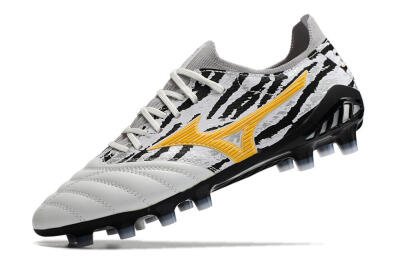 Mizuno Morelia Neo 3 Made in Japan FG Firm Ground Soccer Cleats - White/Black/Yellow