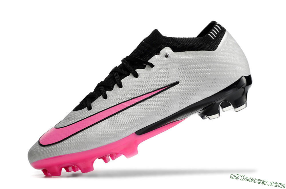 Nike Mercurial Vapor 15 Elite FG Firm Ground Soccer Cleats - Silver/Black/Pink 5