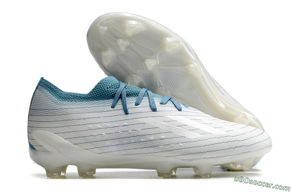 Adidas X Speedportal.1 2022 World Cup FG Firm Ground Soccer Cleats - White/Blue 1