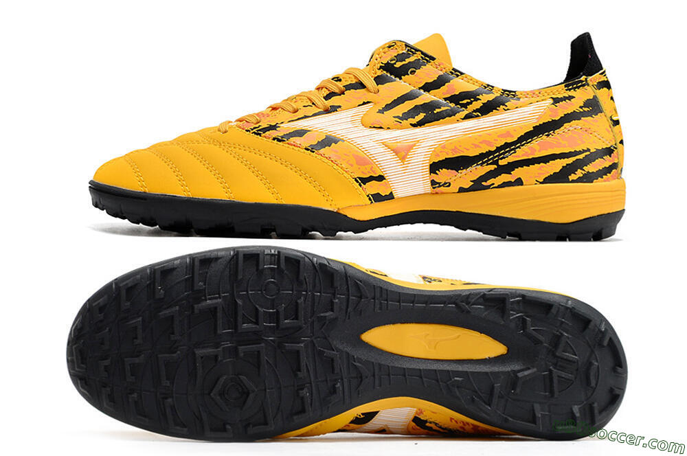 Mizuno Morelia Neo 3 Pro TF Artificial Turf Soccer Shoes - Yellow/White/Black 0